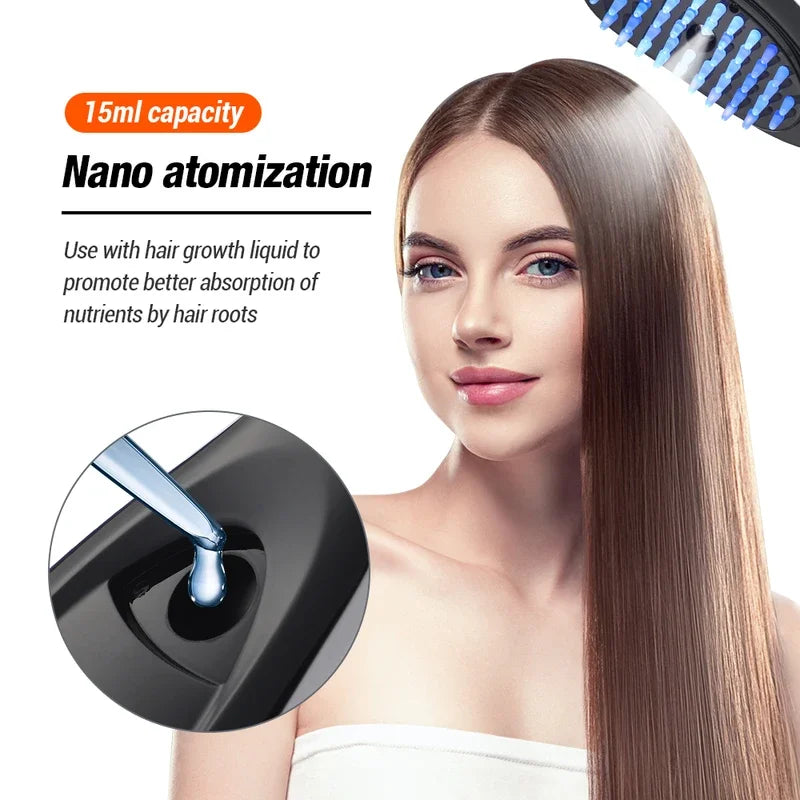 Electric Spray Massage Hair Growth with Free Derma Stamp/Roller